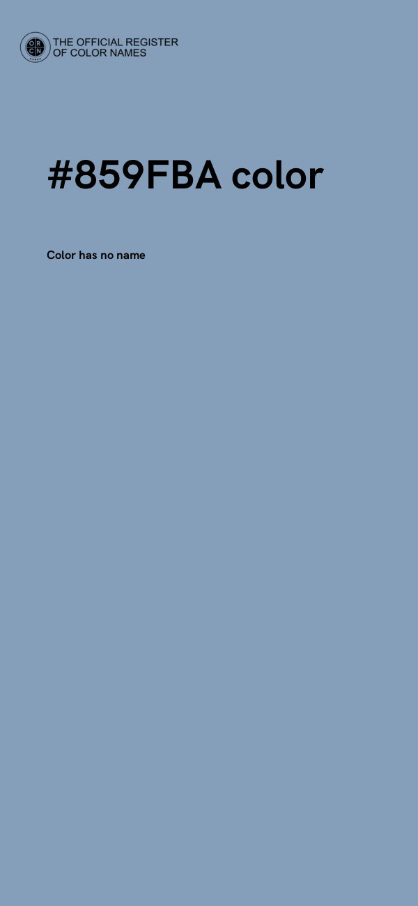 #859FBA color image