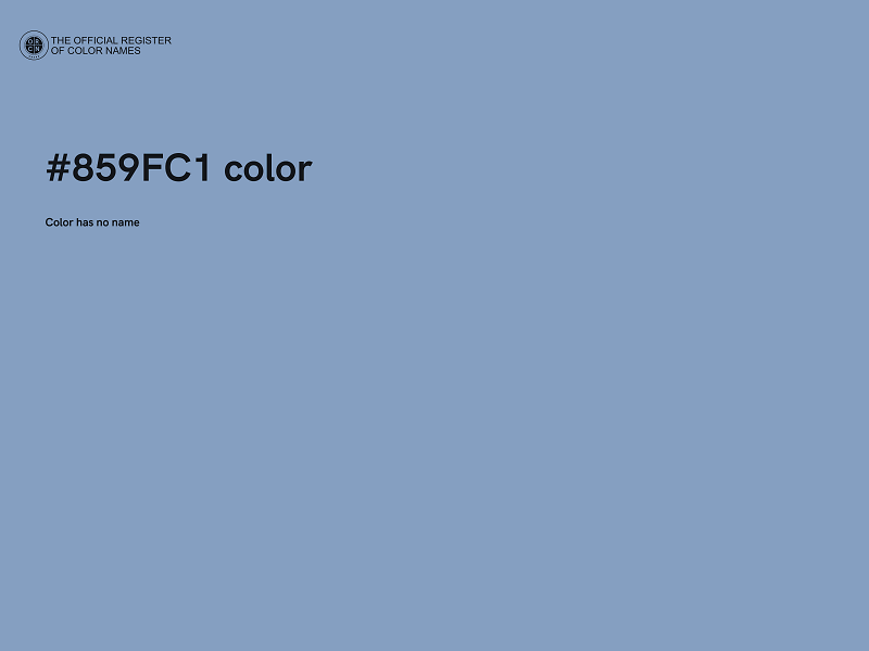 #859FC1 color image