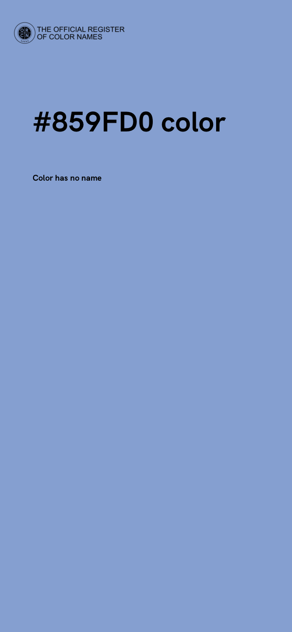 #859FD0 color image
