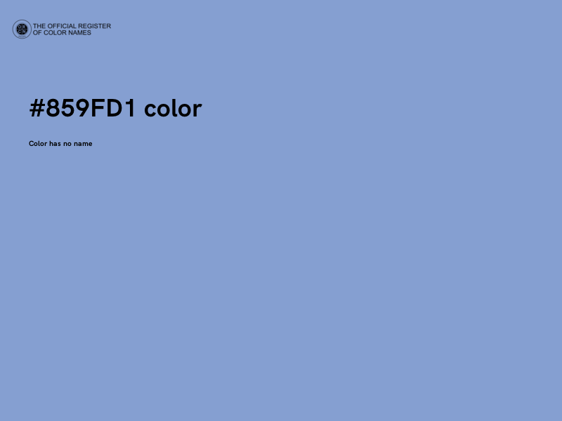 #859FD1 color image