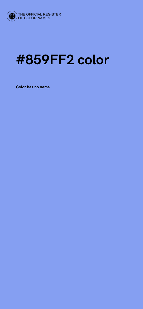 #859FF2 color image