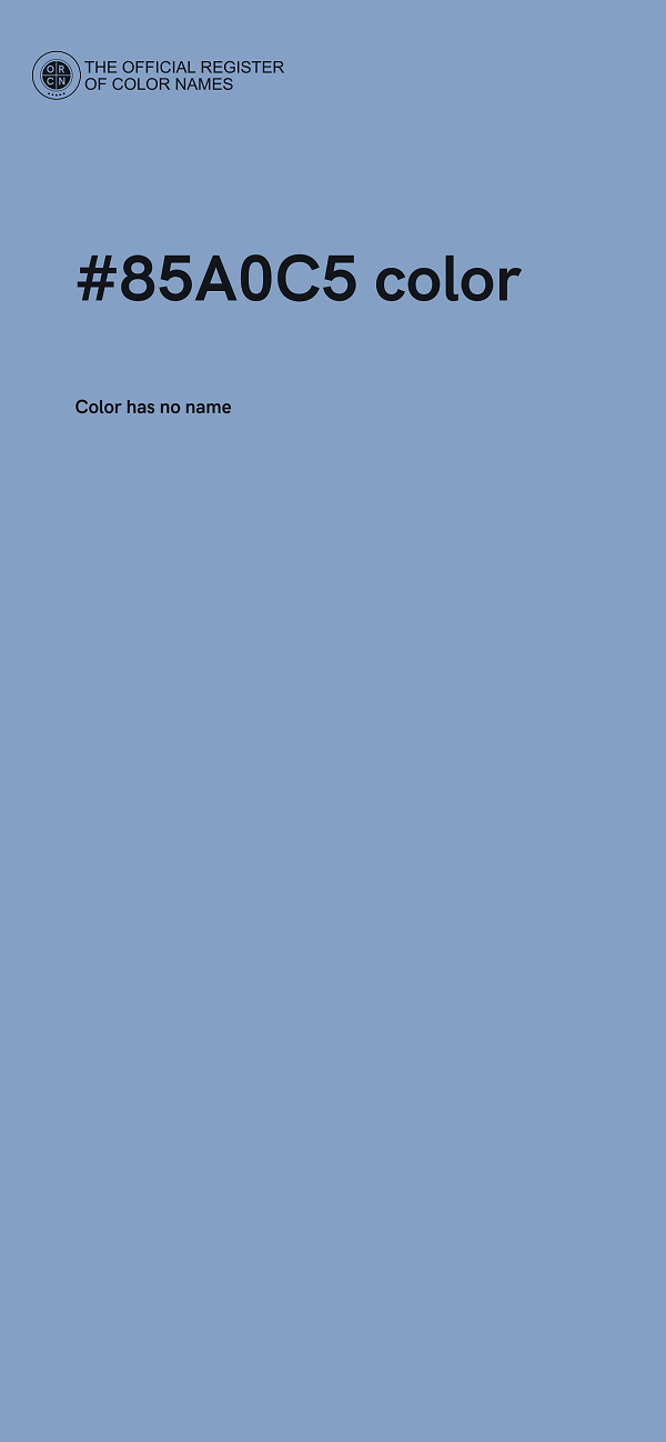#85A0C5 color image