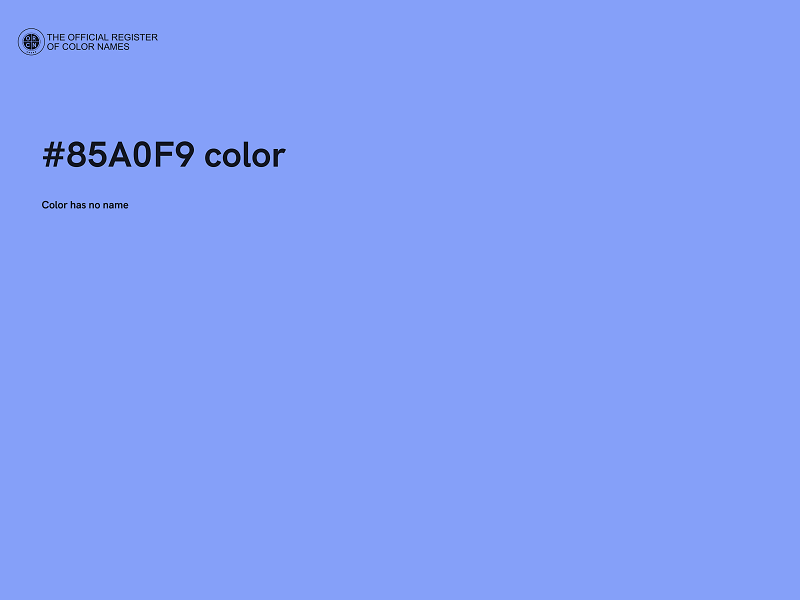 #85A0F9 color image