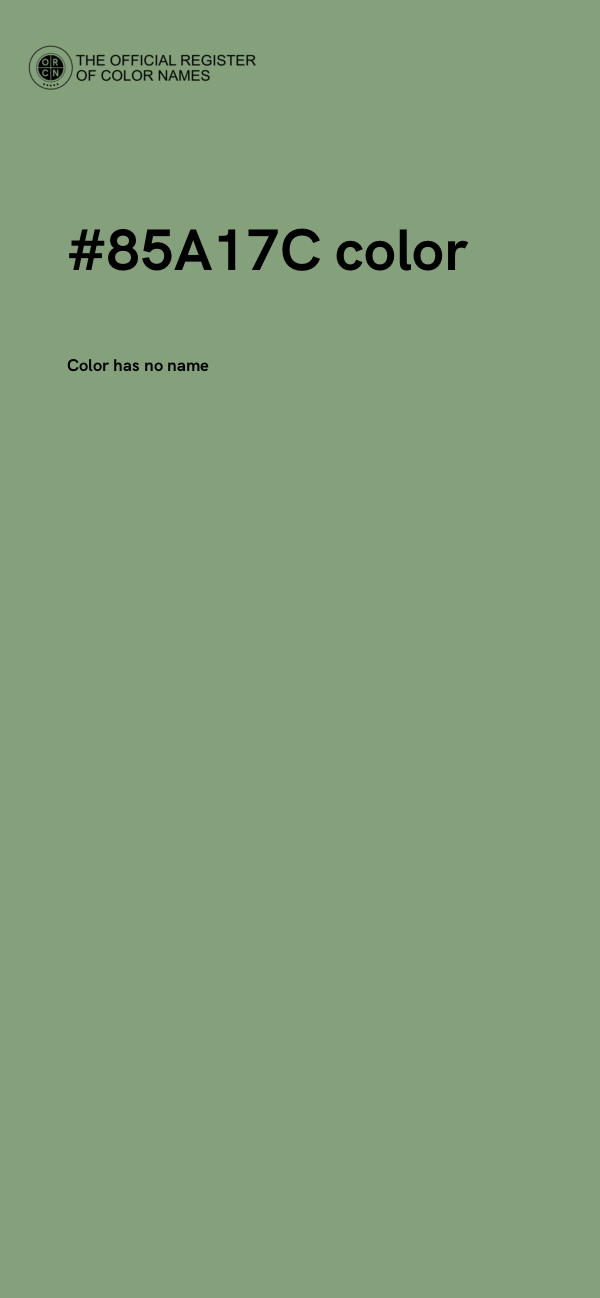 #85A17C color image
