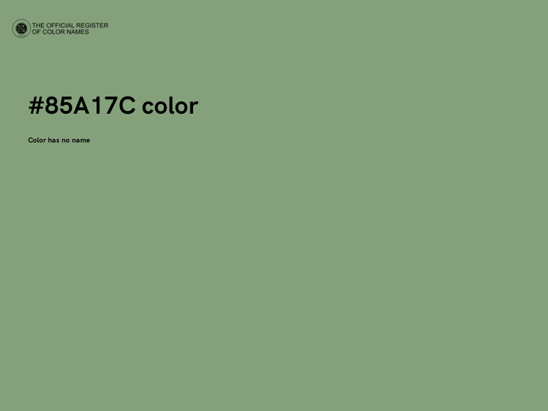 #85A17C color image