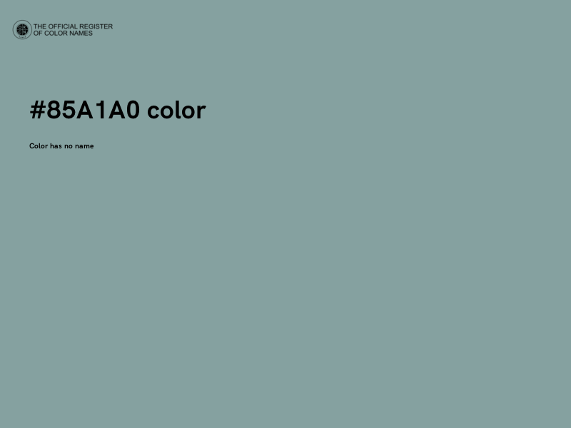#85A1A0 color image