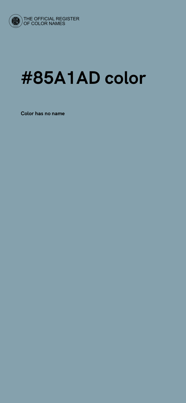 #85A1AD color image