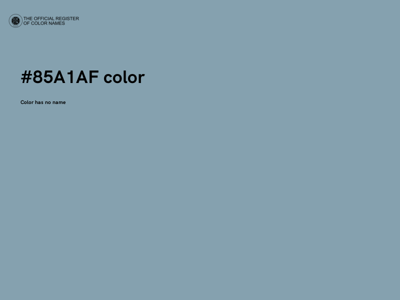 #85A1AF color image