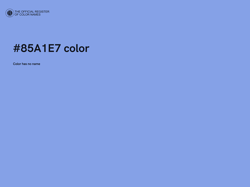 #85A1E7 color image