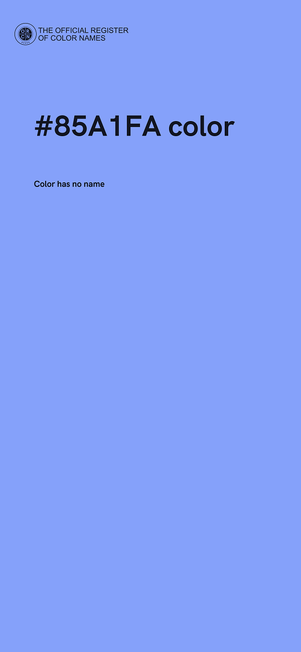 #85A1FA color image