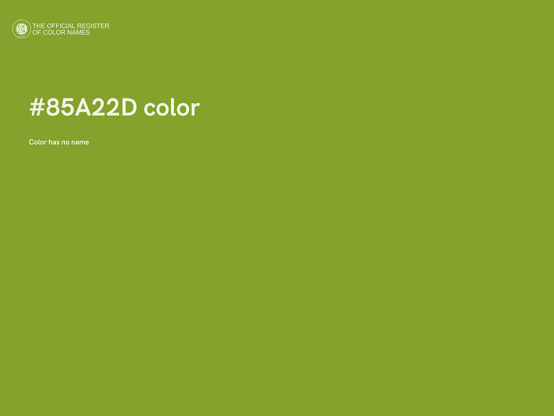 #85A22D color image