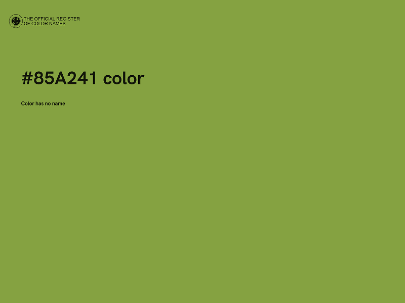 #85A241 color image