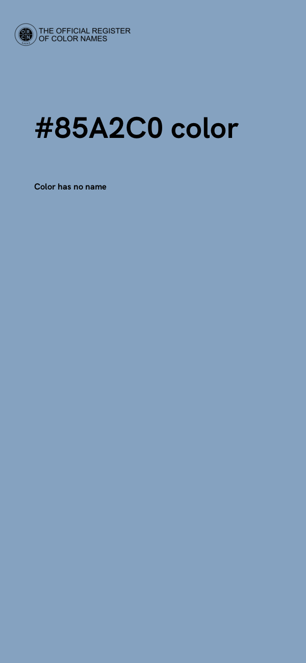 #85A2C0 color image