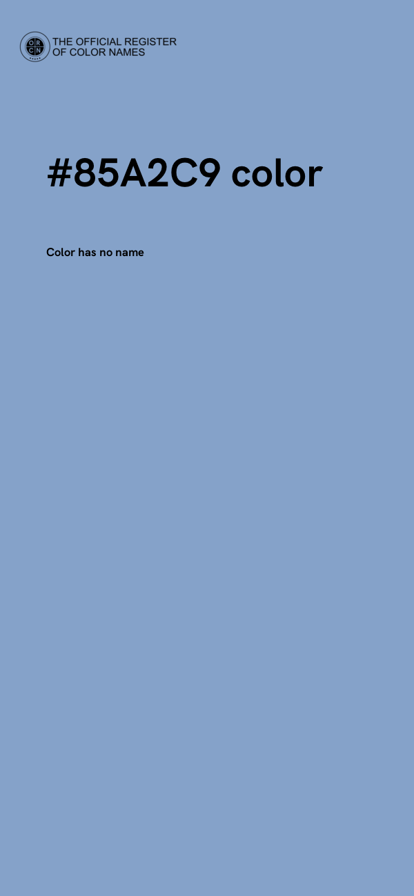 #85A2C9 color image