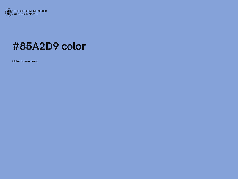 #85A2D9 color image