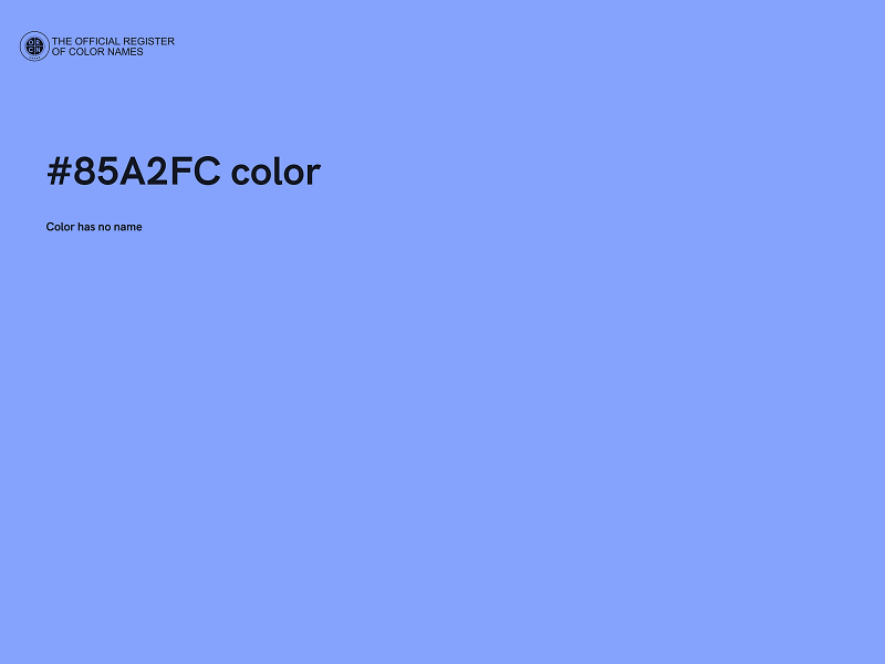 #85A2FC color image