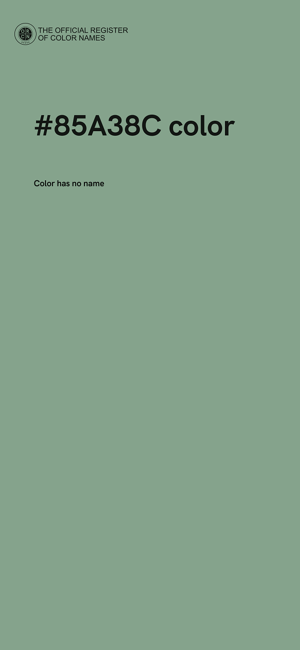 #85A38C color image