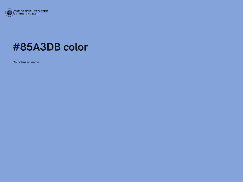 #85A3DB color image