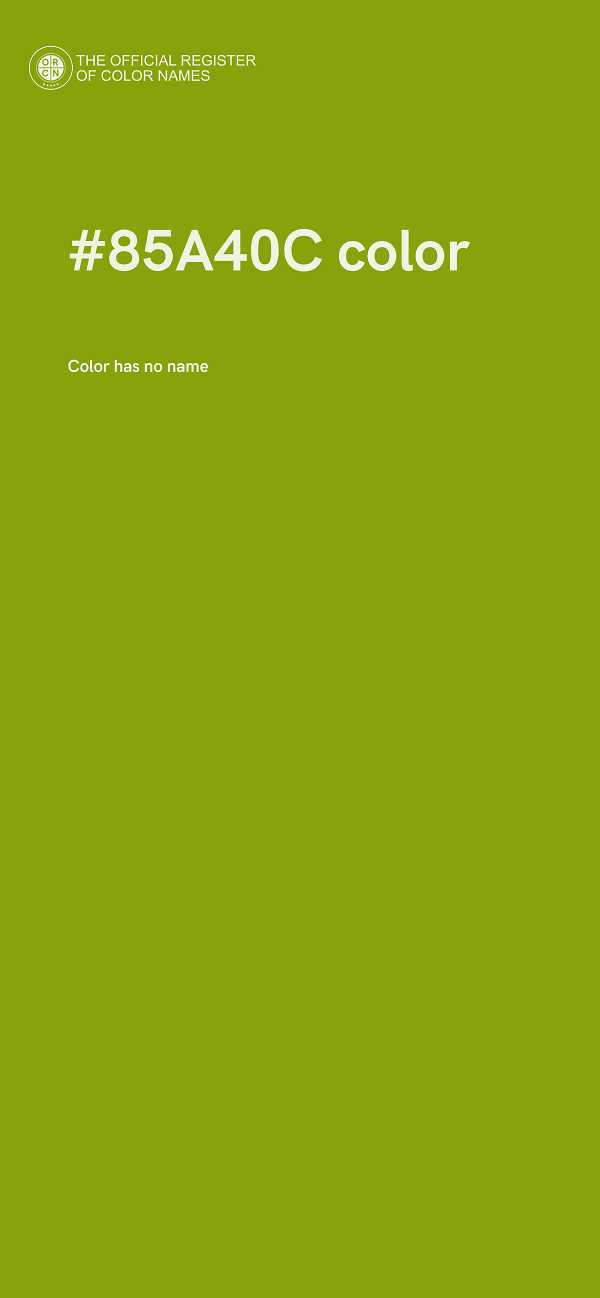 #85A40C color image