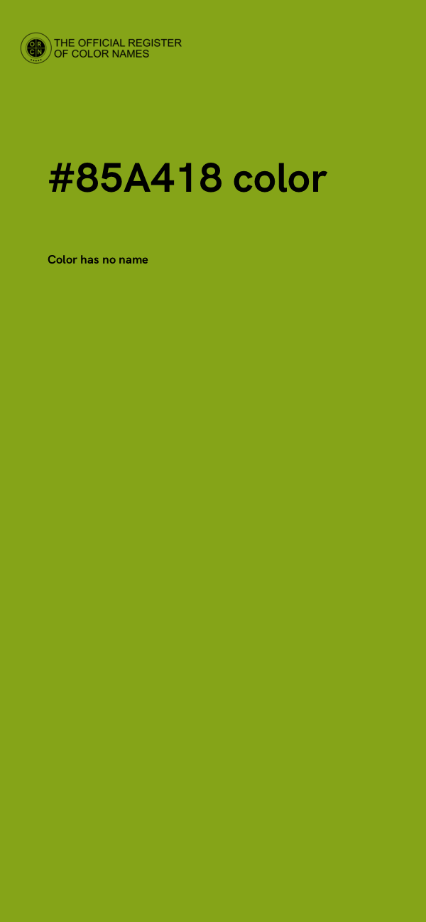 #85A418 color image
