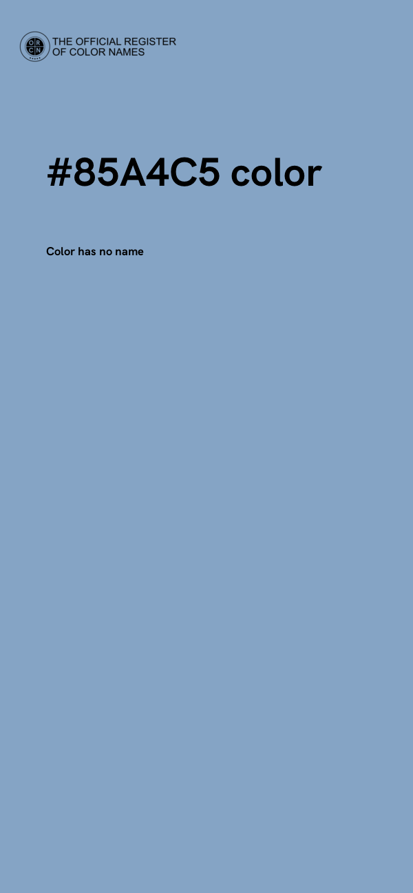 #85A4C5 color image