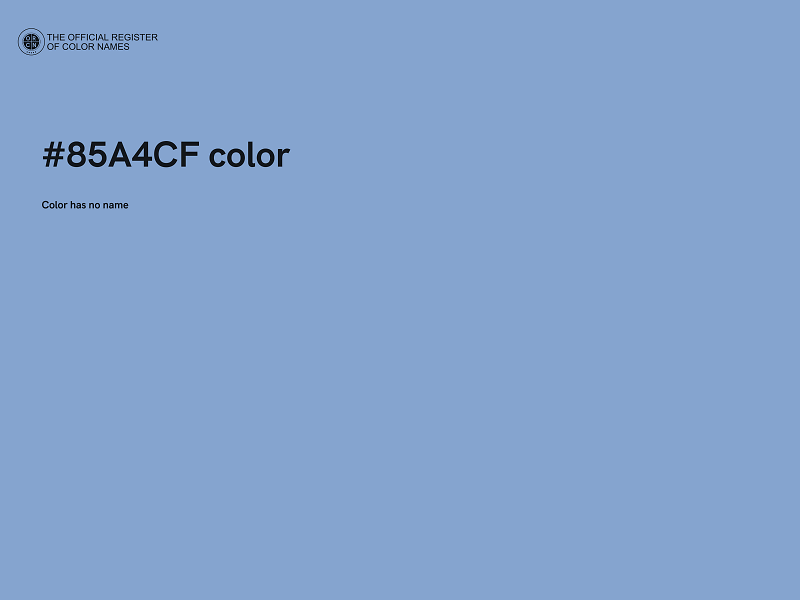 #85A4CF color image