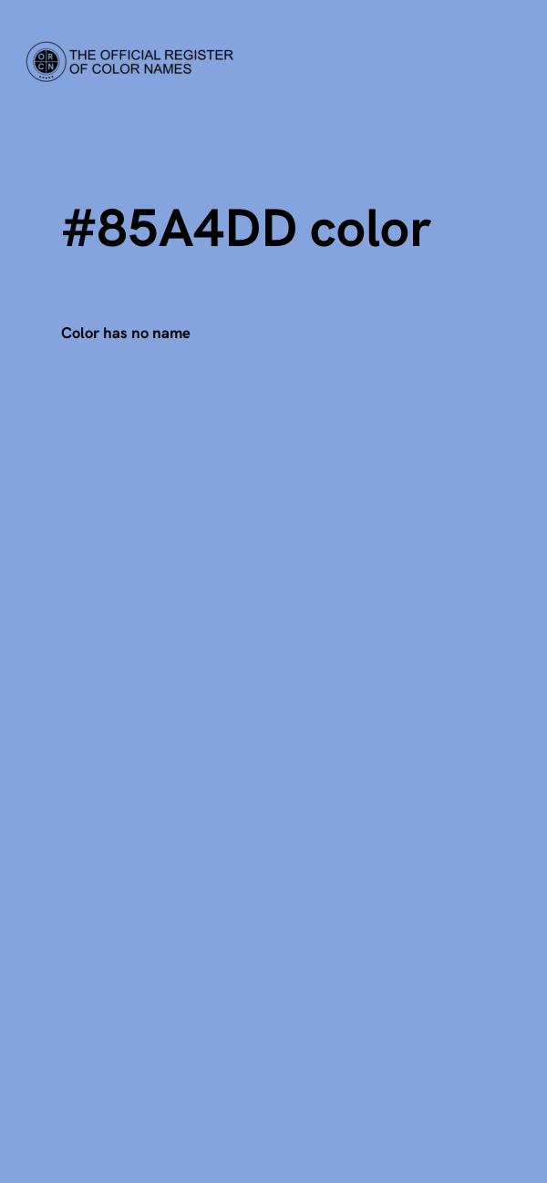 #85A4DD color image