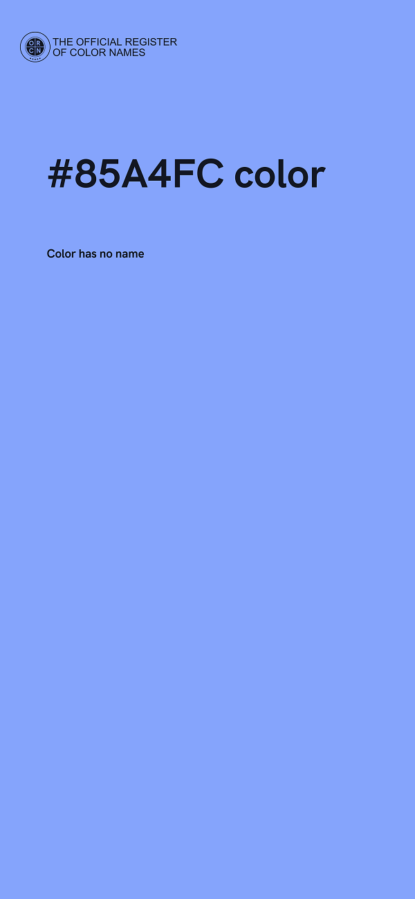 #85A4FC color image