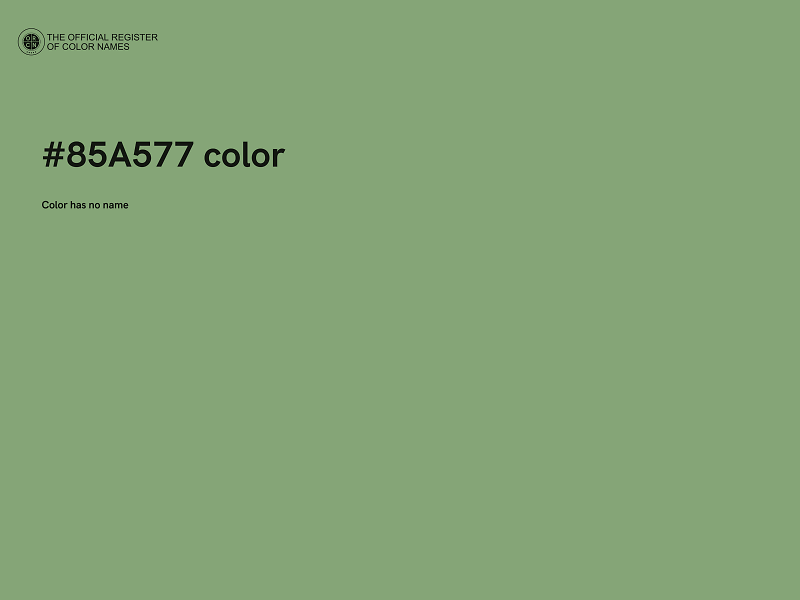 #85A577 color image