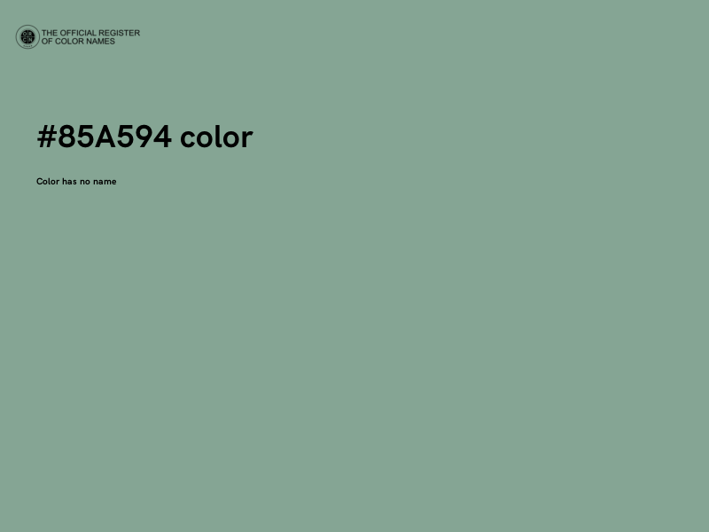 #85A594 color image