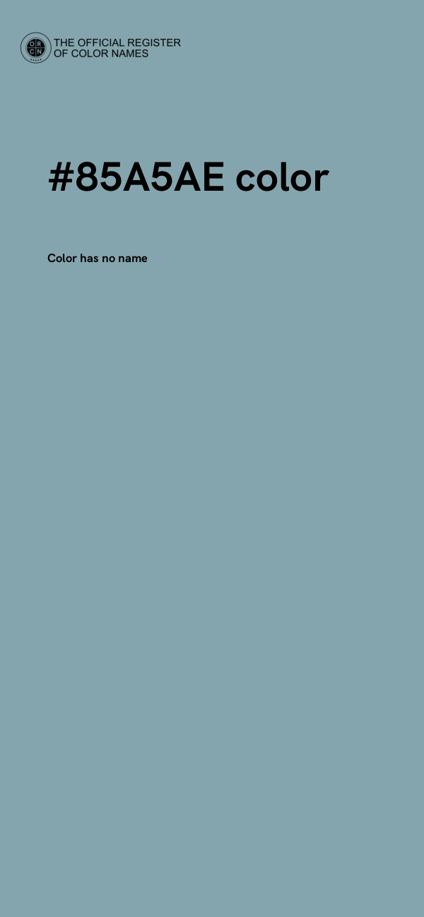 #85A5AE color image