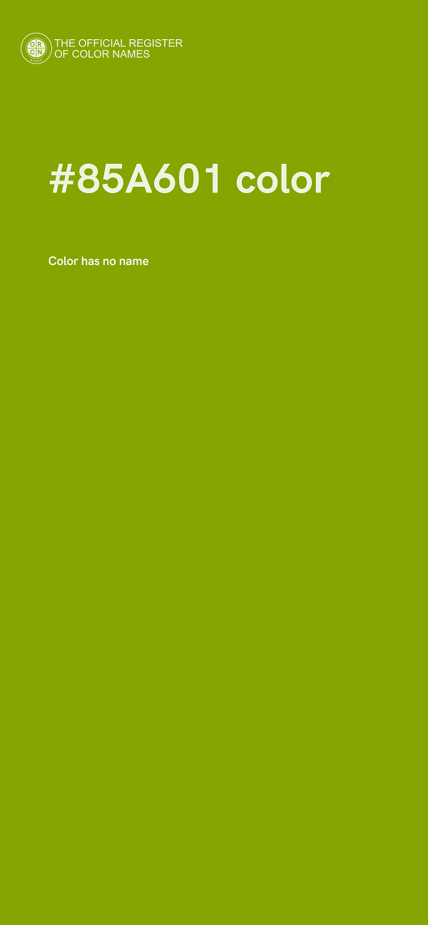 #85A601 color image