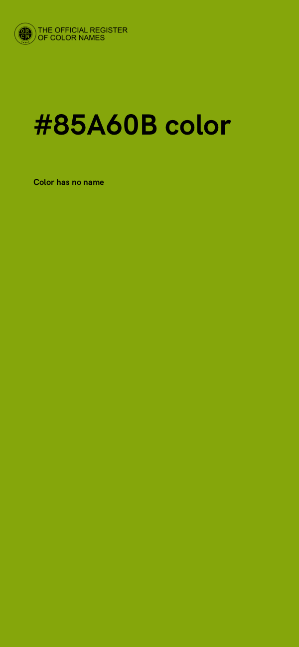 #85A60B color image