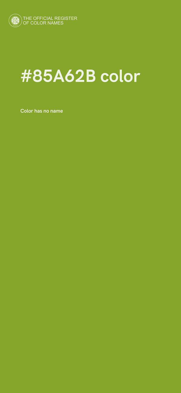 #85A62B color image