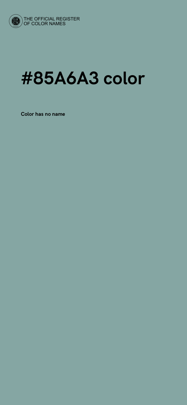 #85A6A3 color image