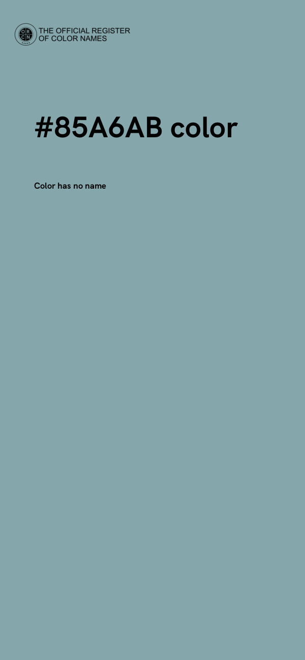 #85A6AB color image