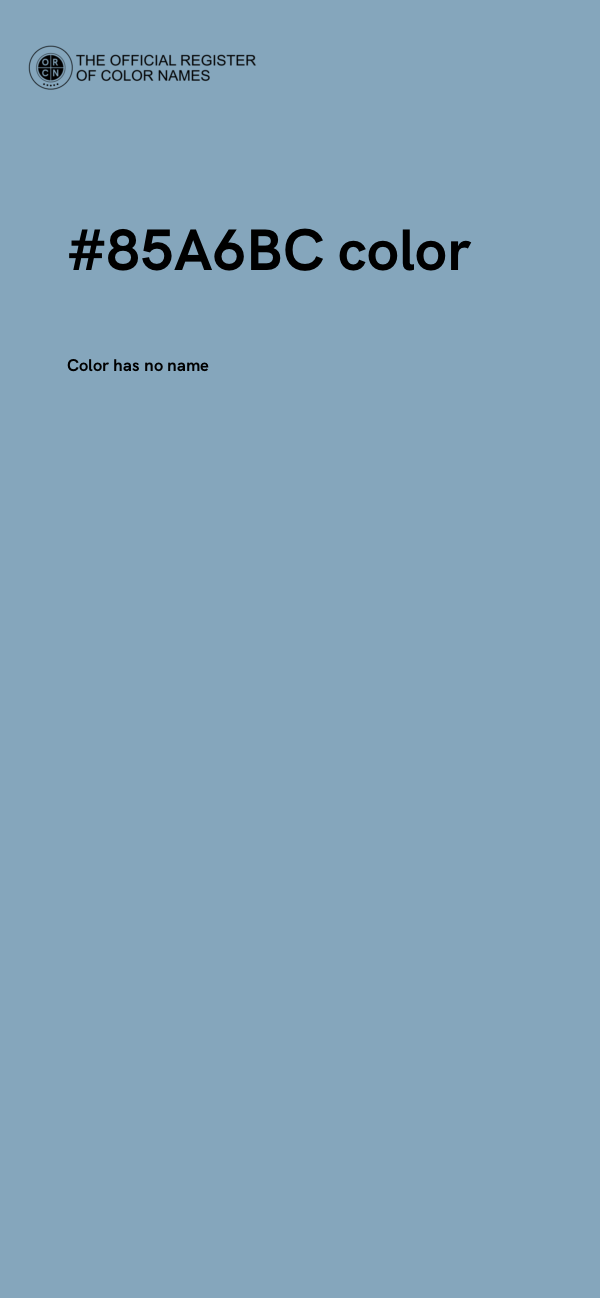 #85A6BC color image