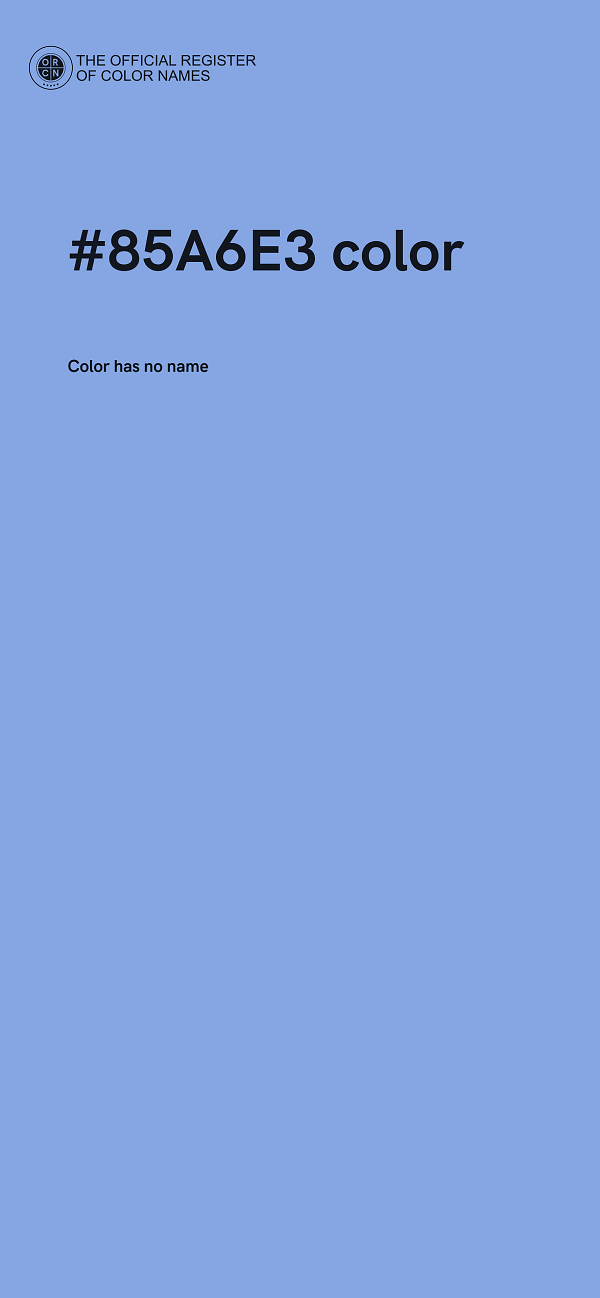 #85A6E3 color image