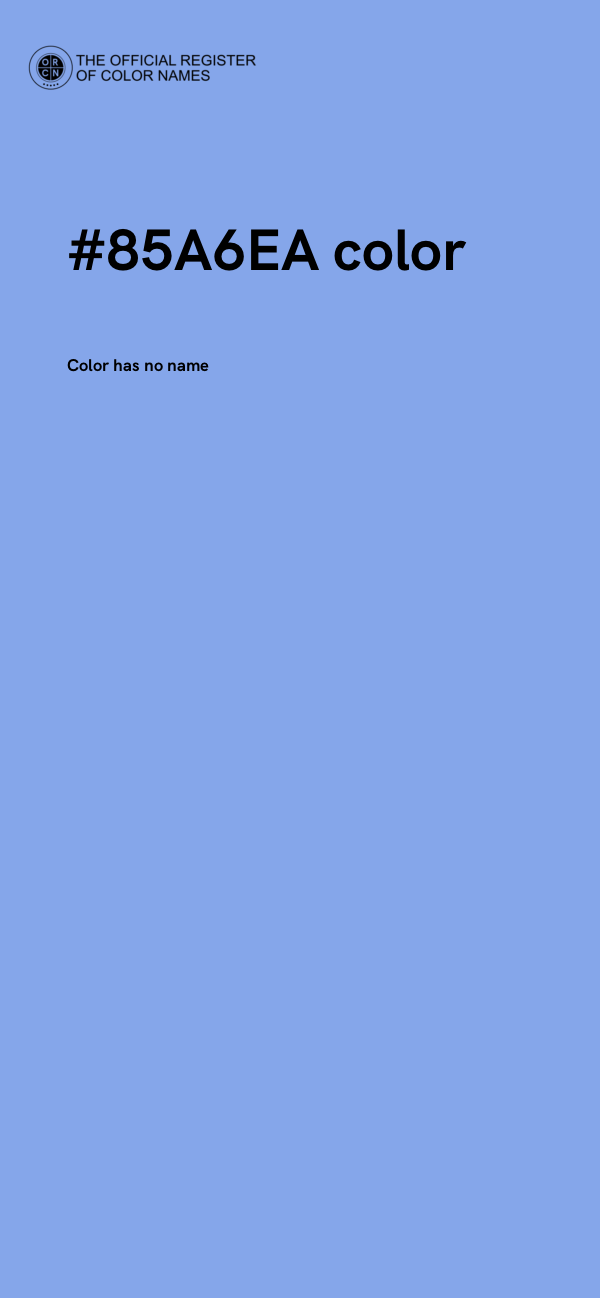 #85A6EA color image