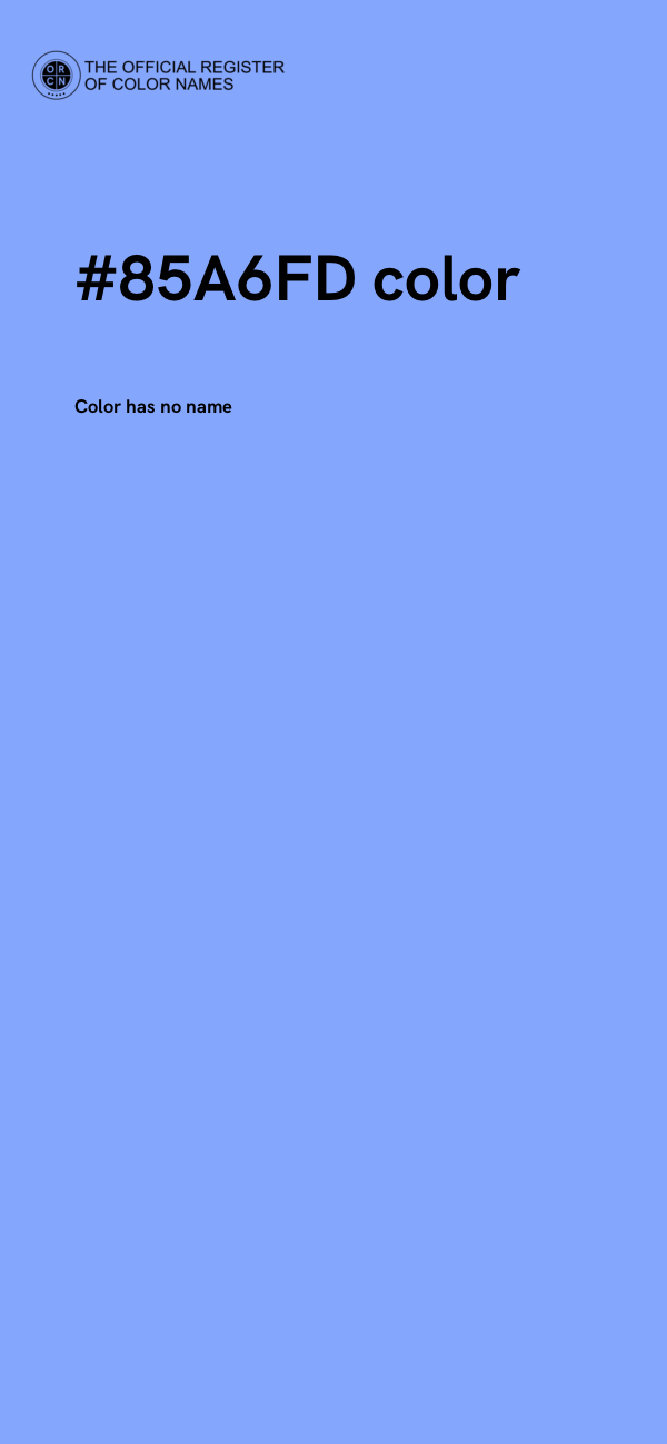 #85A6FD color image
