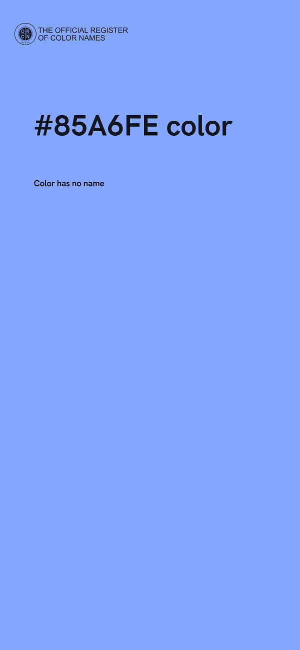 #85A6FE color image