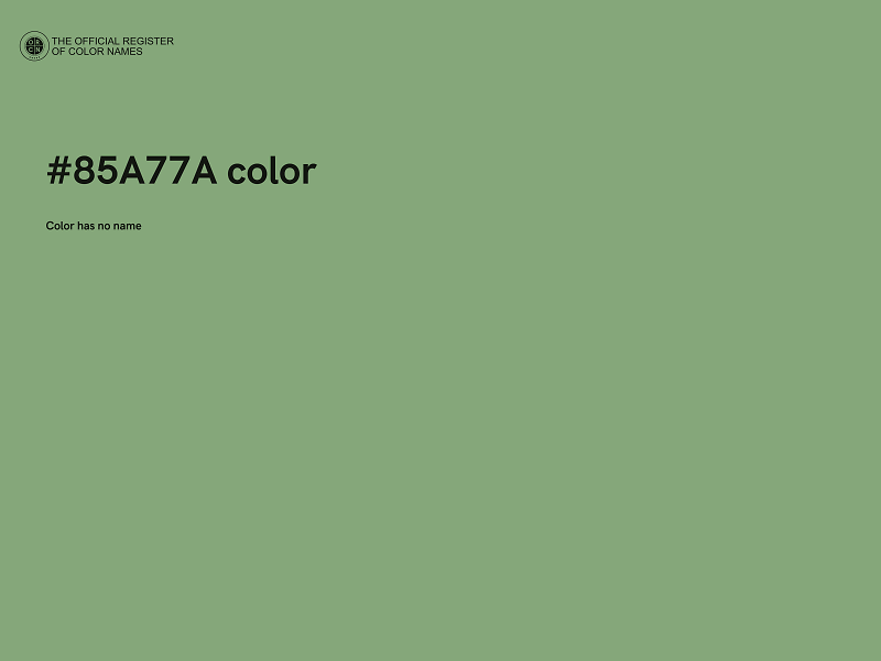 #85A77A color image