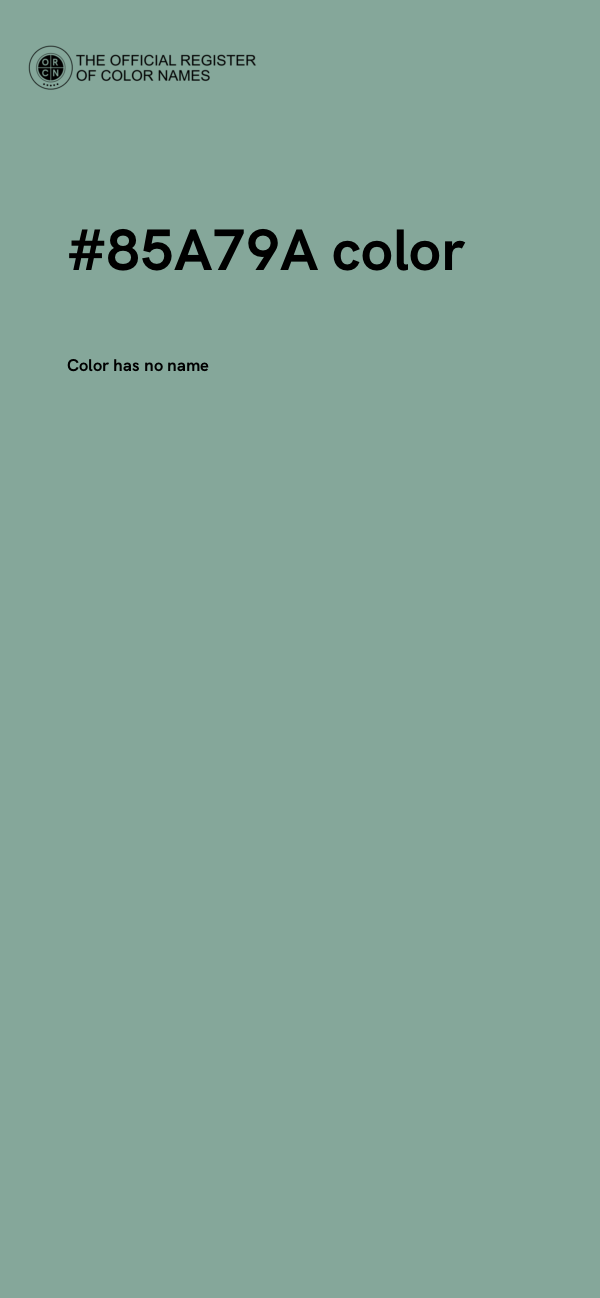 #85A79A color image