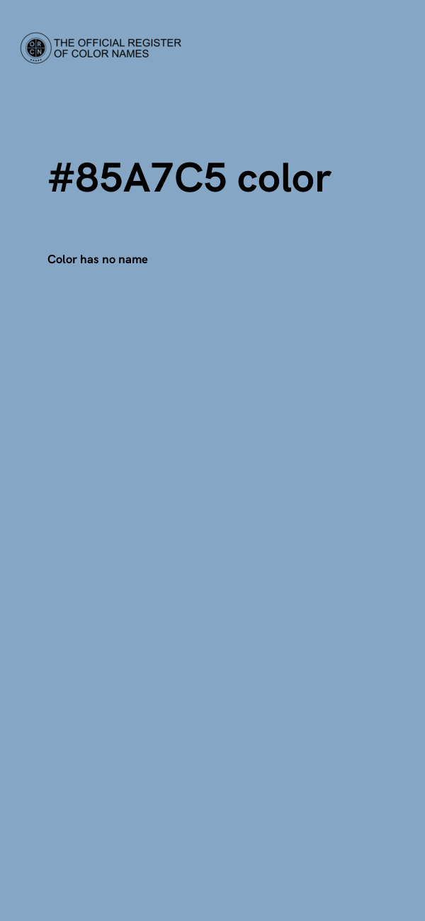 #85A7C5 color image