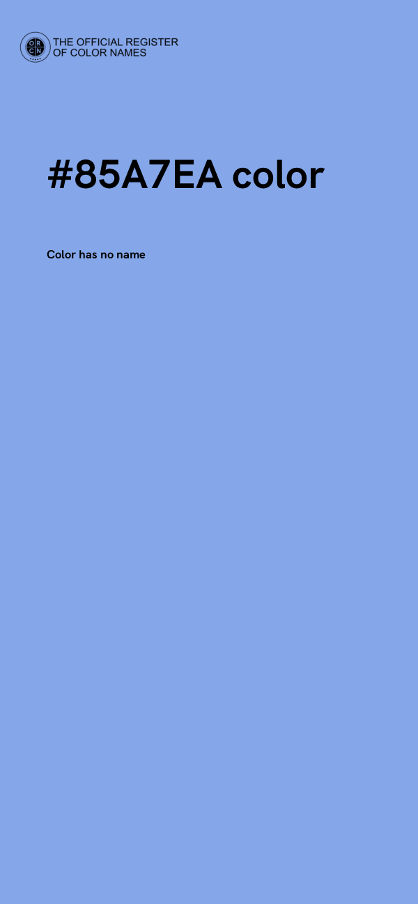 #85A7EA color image