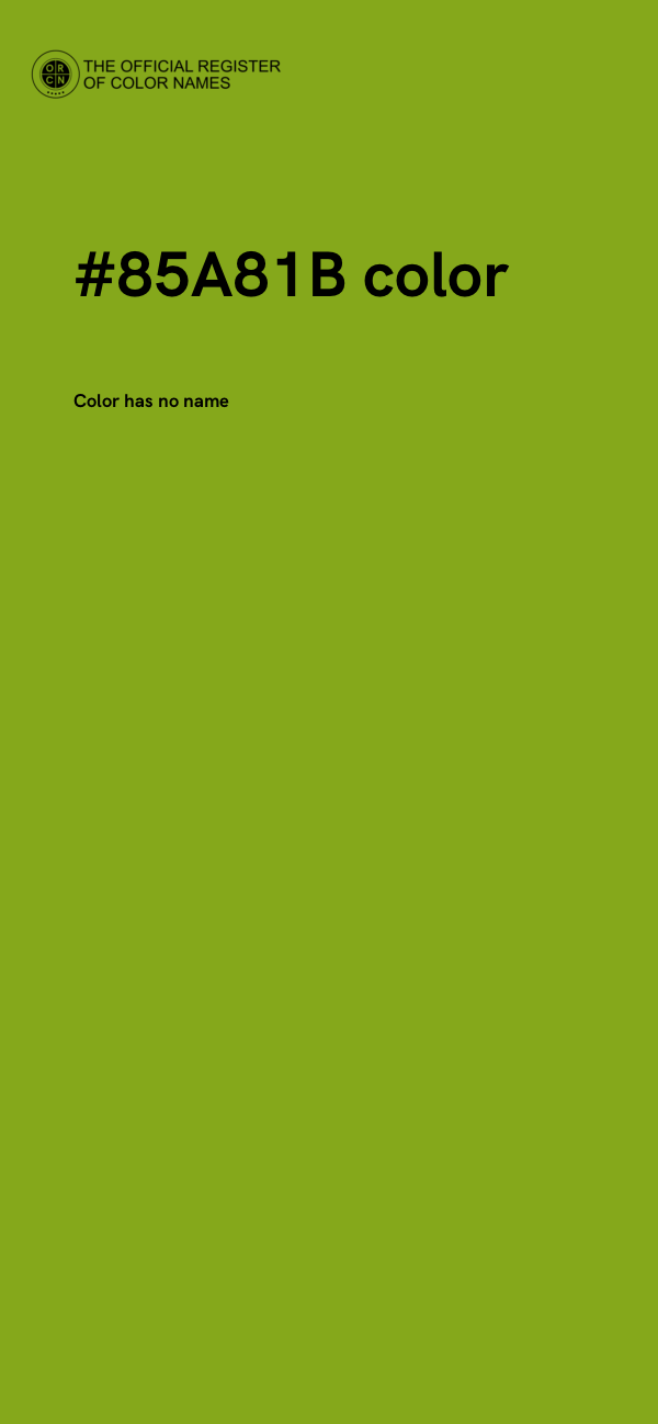#85A81B color image