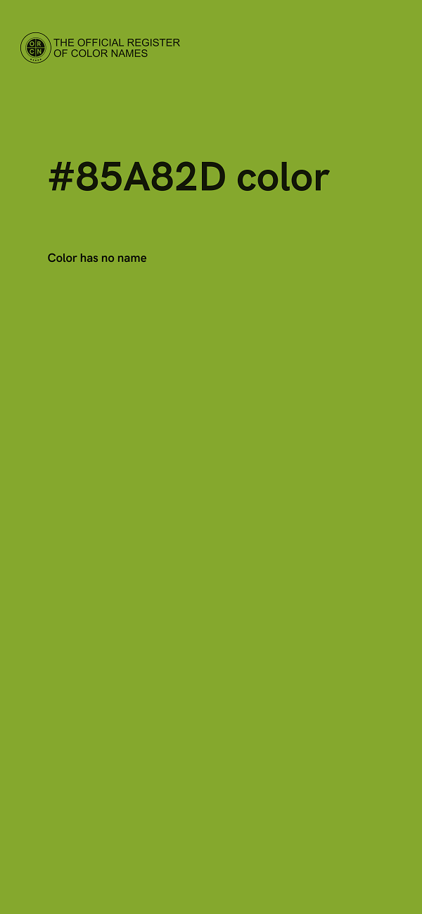#85A82D color image