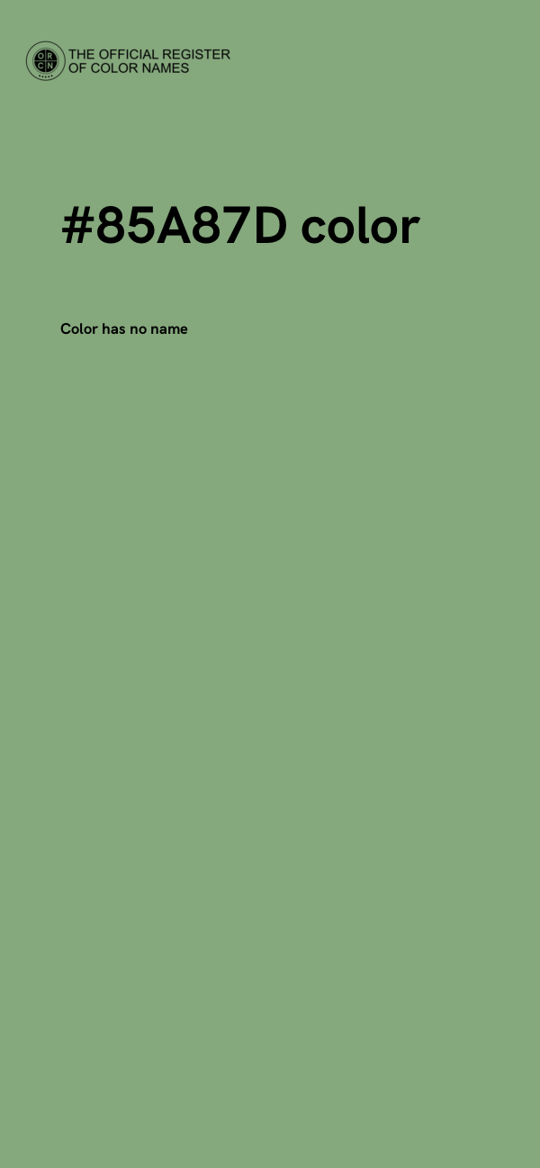 #85A87D color image