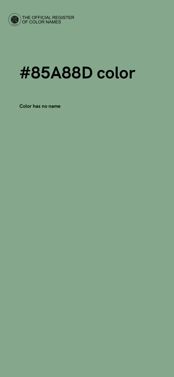 #85A88D color image