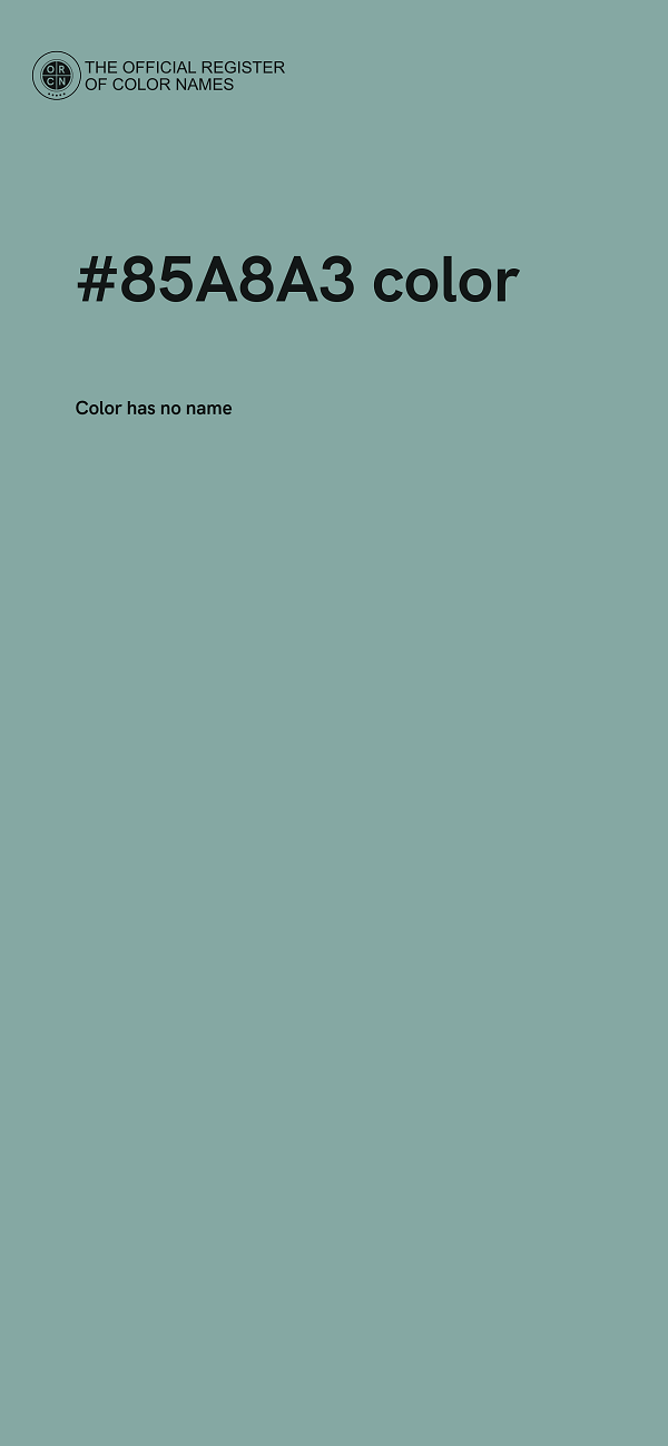 #85A8A3 color image
